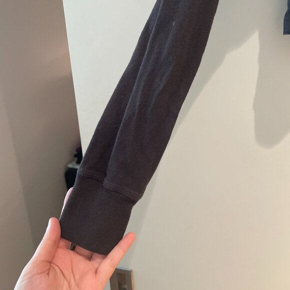 Spiritual Gangster Black Long Sleeve Crop Top & Love Is The Answer Graphic - Picture 5 of 9